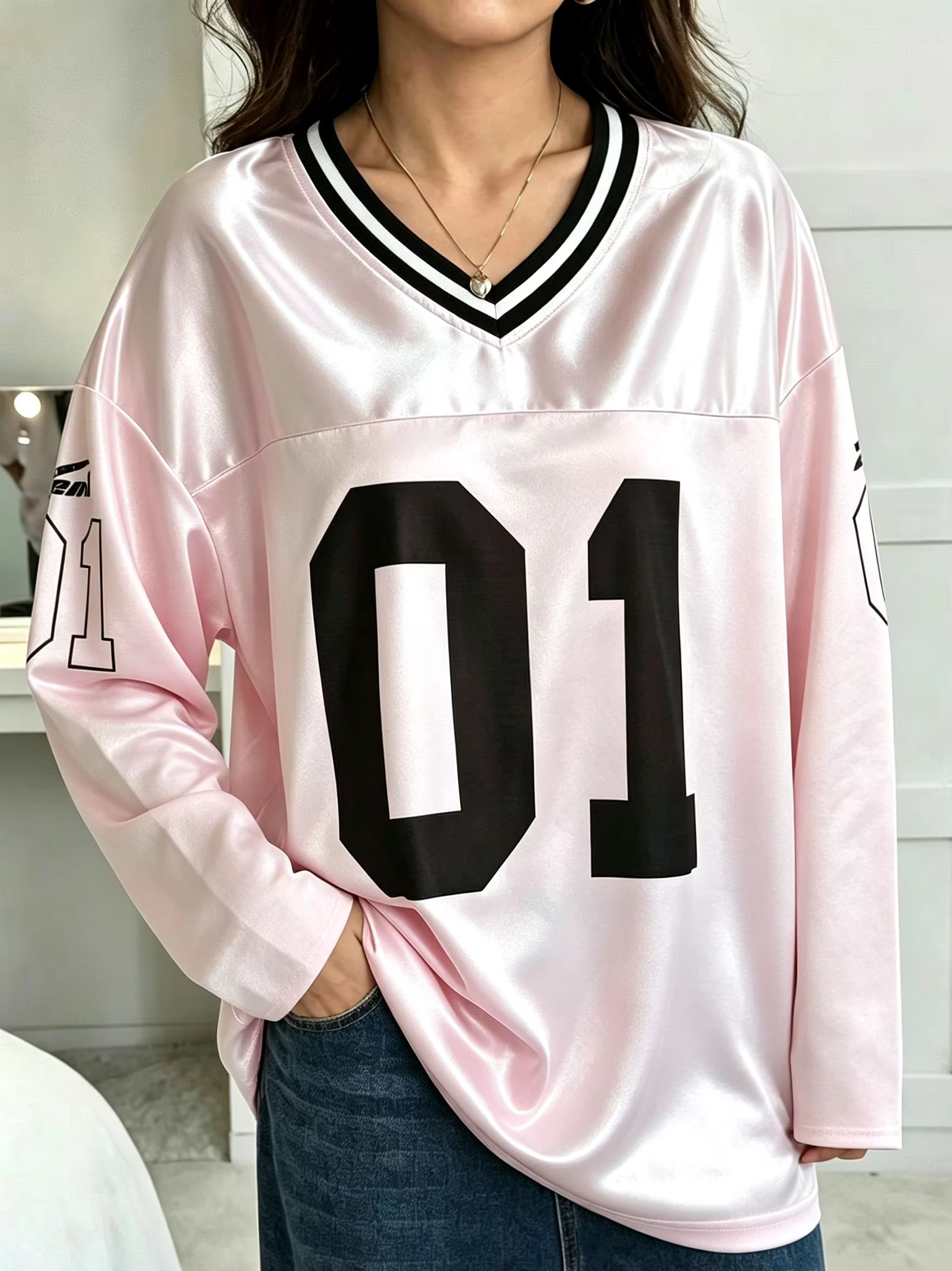 Mens Fashion Vintage - تي شيرت رجالي ونسائي بأكمام طويلة