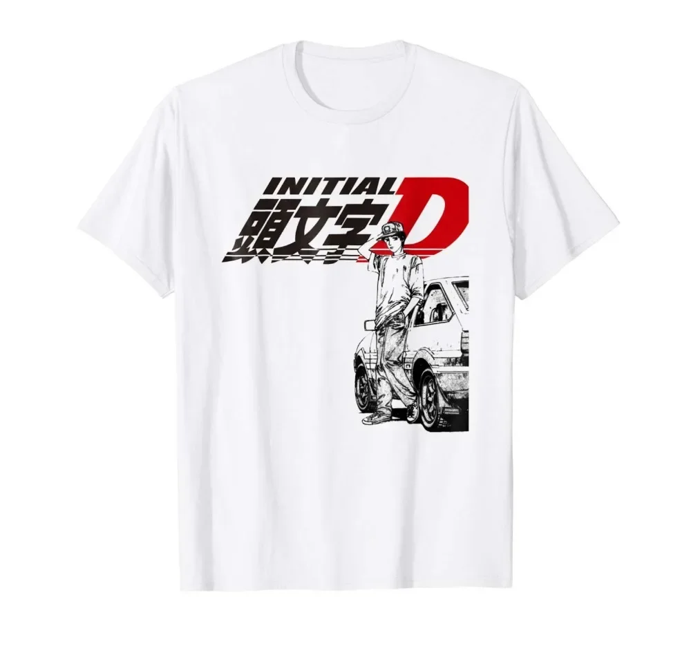 Men'S Fashion Website - قميص Initial D الصيفي بأكمام قصيرة،