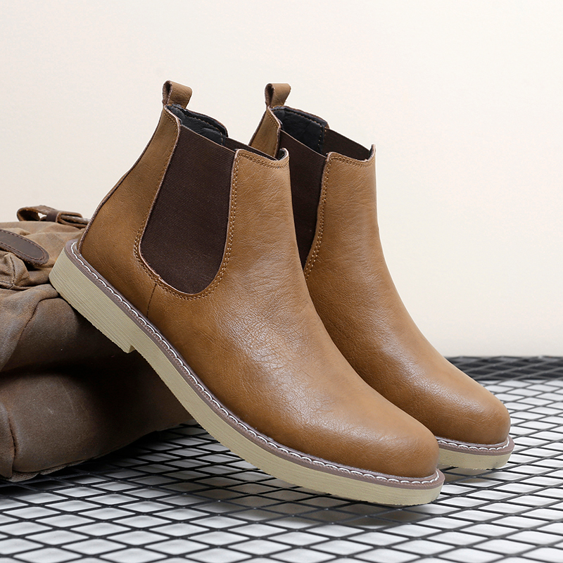 Chelsea Boots Men - الرجال زائد حجم جديد عالية أعلى