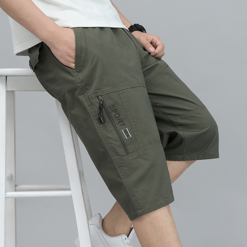 Cargo Jogger Pants - رجل البضائع السراويل الركبة السراويل سستة