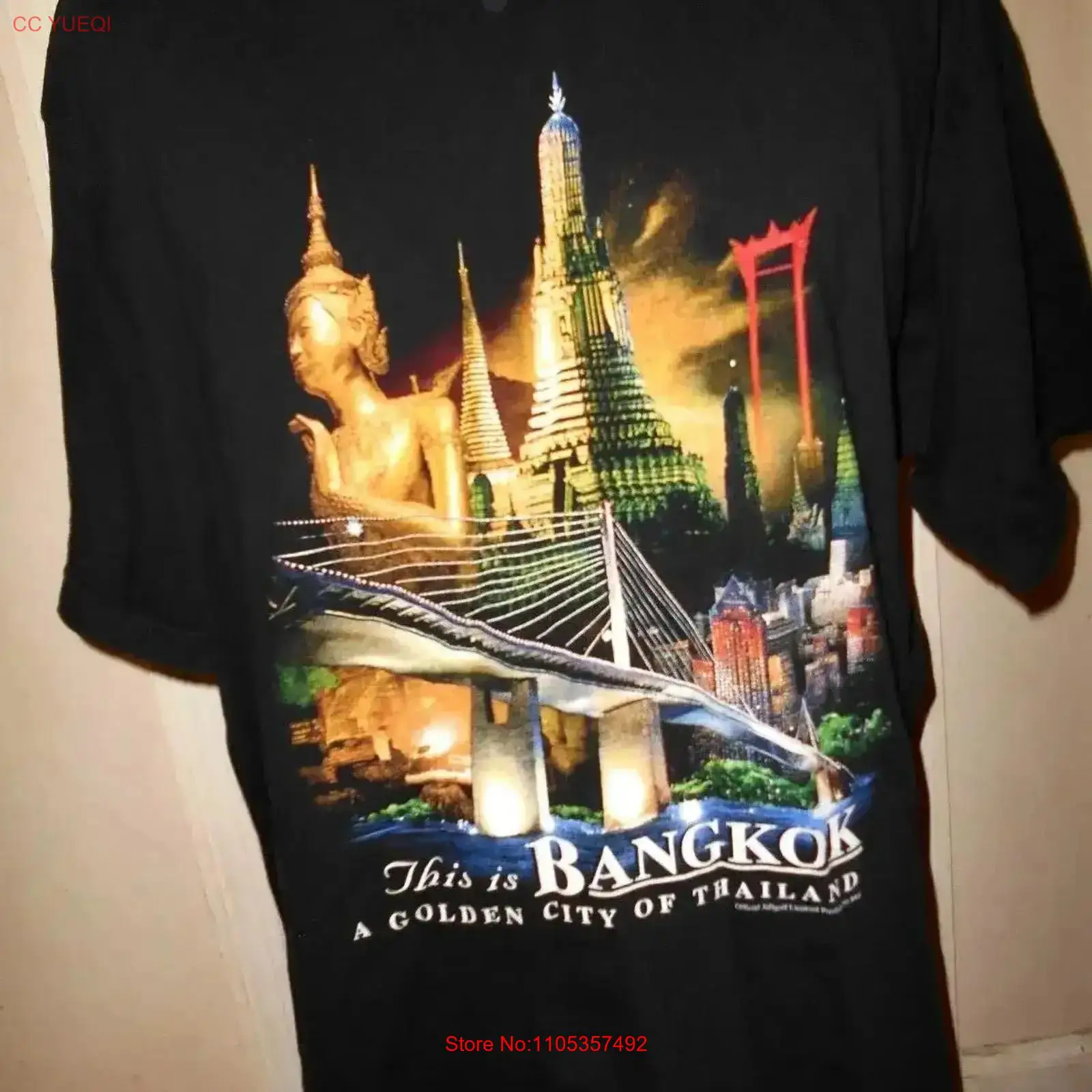 Mens Fashion Bangkok - تي شيرت رجالي أسود من Jolicolf