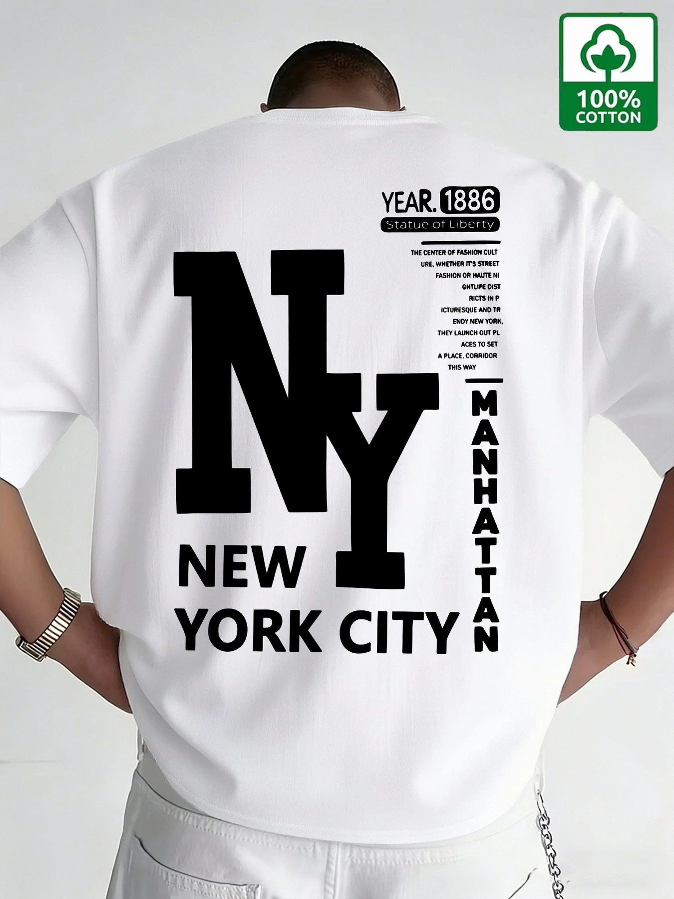 Men'S Fashion Nyc - تي شيرت رجالي بتصميم مدينة نيويورك