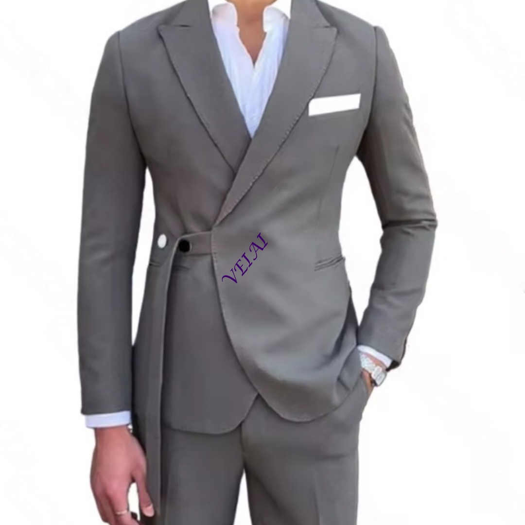 Mens Fashion Trajes - بدلة رجالية جديدة مخصصة من قطعتين،