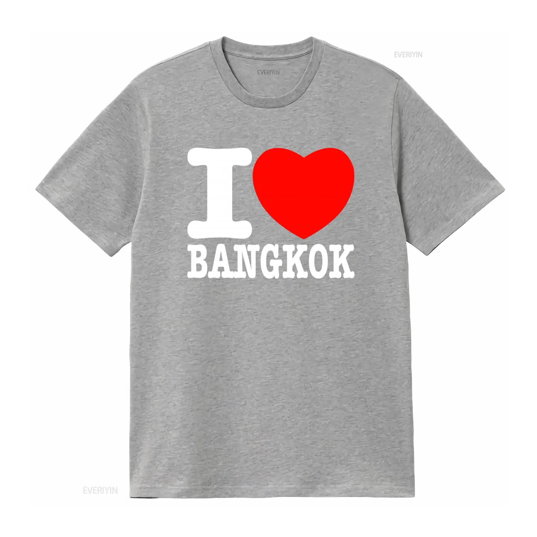 تي شيرت أنيق بطباعة I Love Ban - مراجعة Mens Fashion Bangkok وسعره