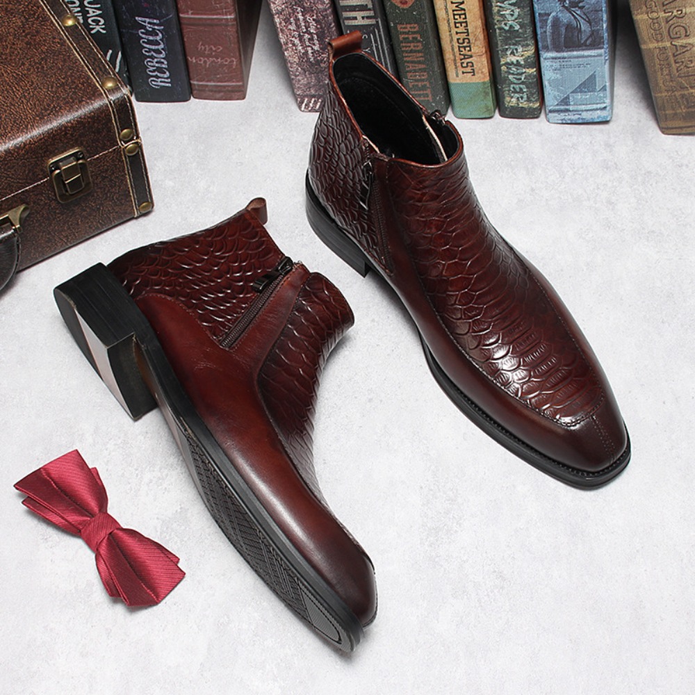 أحذية رجالية ماركة فاخرة، بوت  - مراجعة Mens Fashion Dress وسعره