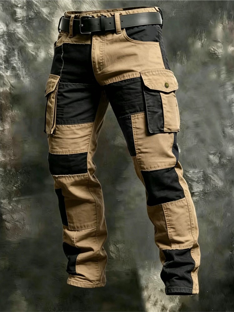 بنطلون كارجو رجالي قطني كاكي،  - مراجعة Men'S Fashion Khaki Pants وسعره