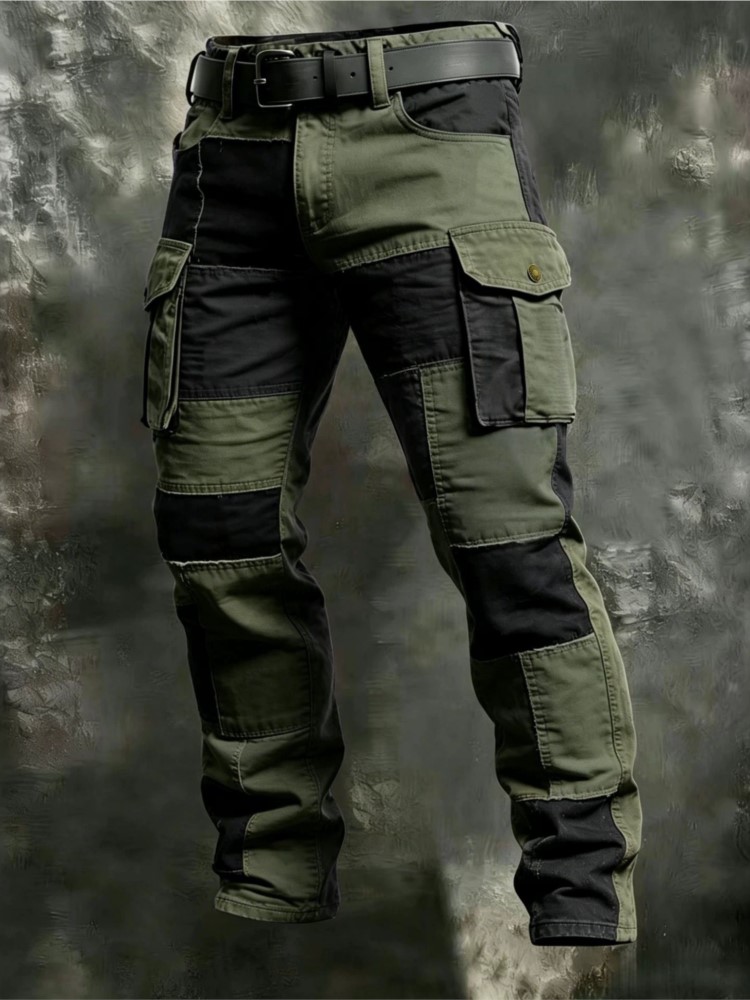 بنطلون كارجو رجالي قطني كاكي،  - مراجعة Men'S Fashion Khaki Pants وسعره