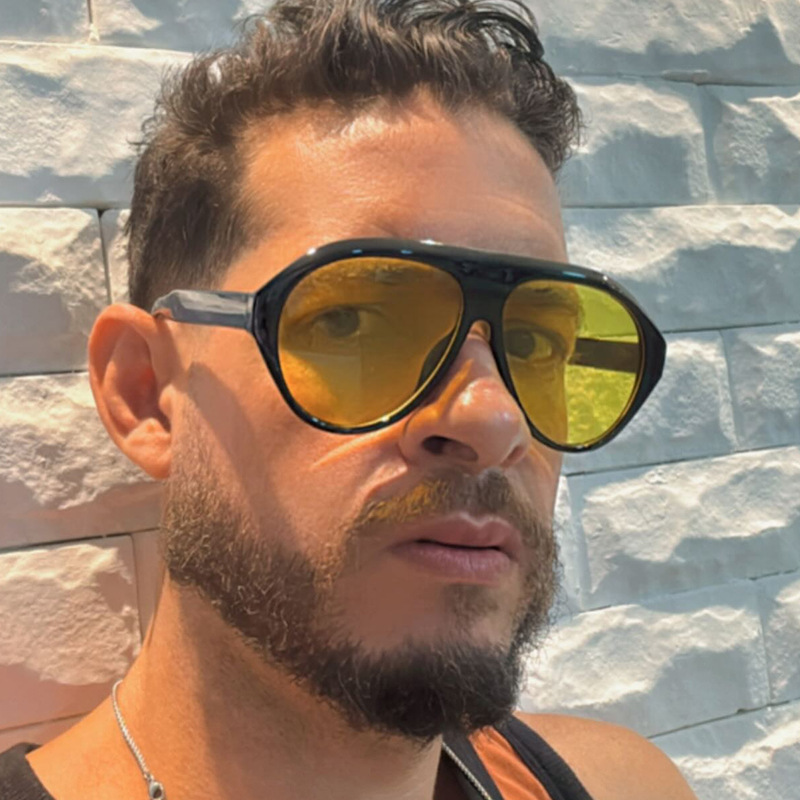 نظارات شمسية كبيرة الحجم بتصمي - مراجعة Men'S Fashion Old Money وسعره