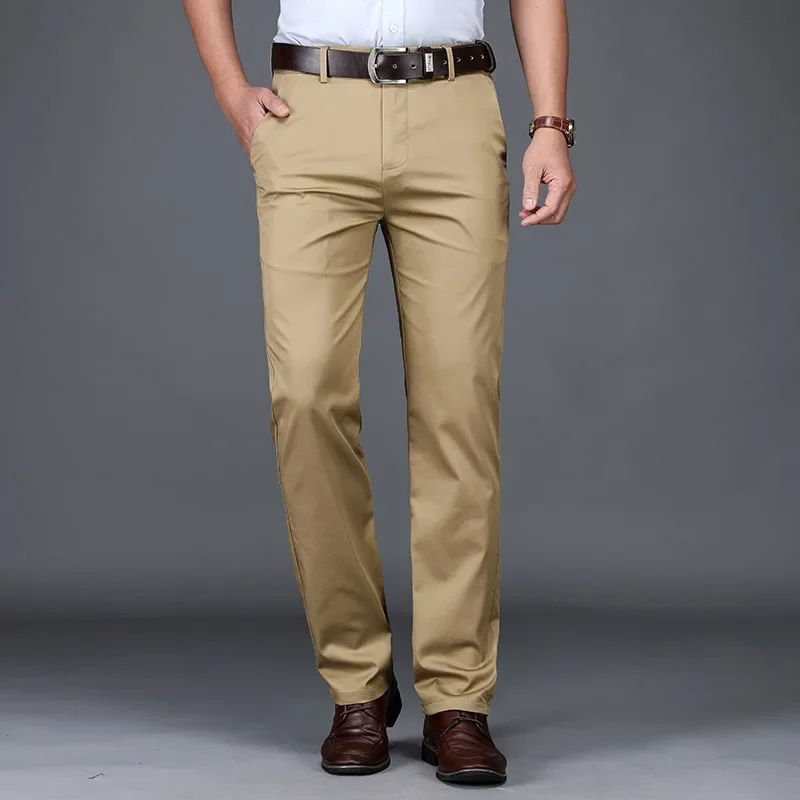 الصيف رقيقة الرجال سليم البدلة - مراجعة Men'S Fashion Khaki Pants وسعره