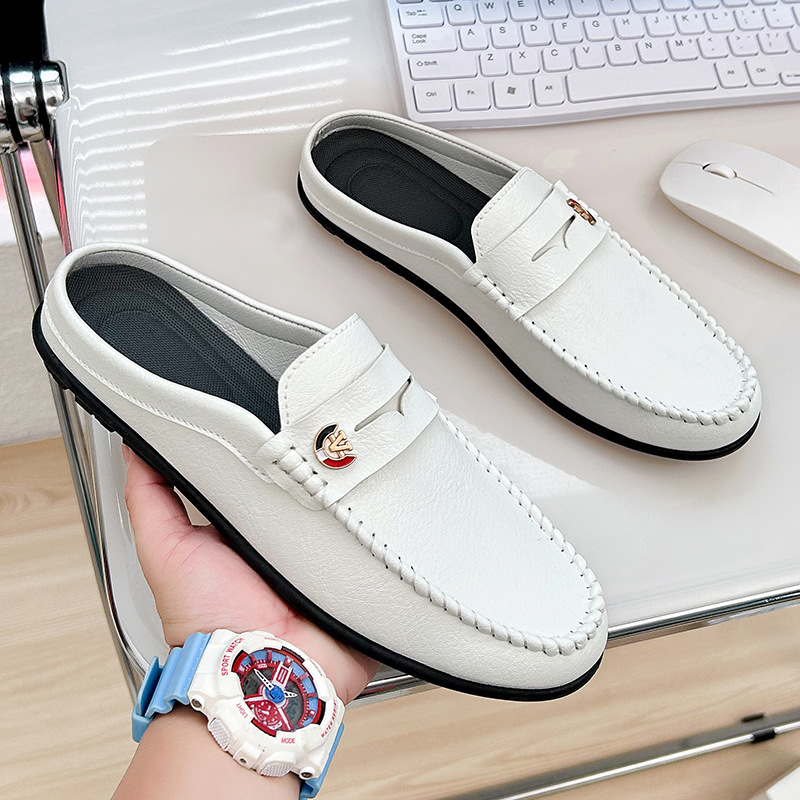 أحذية بدون كعب جلدية مانعة للا - مراجعة Men'S Fashion Loafers Shoes وسعره