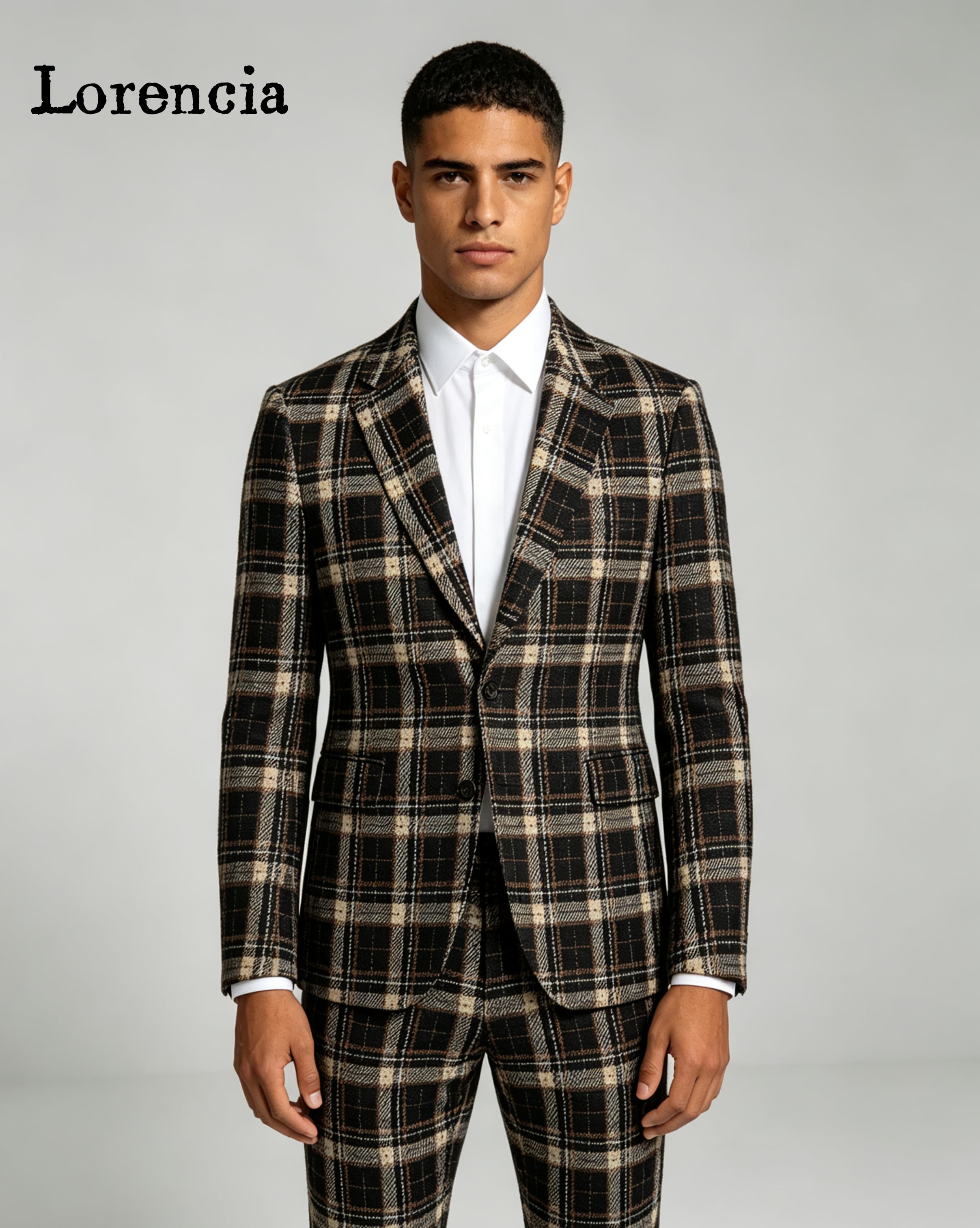 بدلات رجالية أنيقة بنقشة مربعا - مراجعة Mens Fashion Trajes وسعره