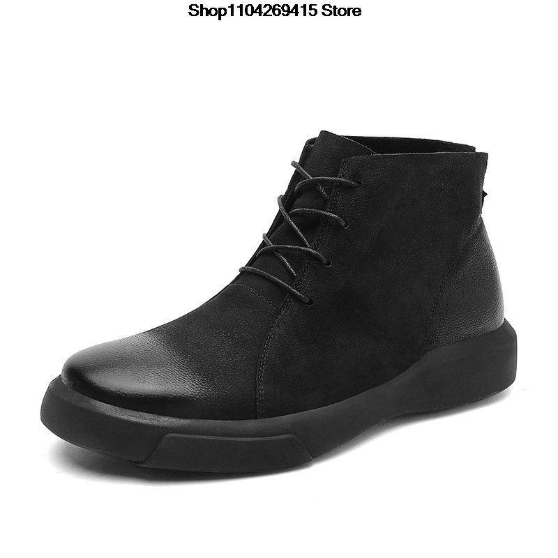 أحذية رجالية شتوية من الجلد ال - مراجعة Chelsea Boots Men وسعره