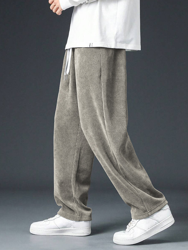 بنطلون رجالي كلاسيكي من قماش ا - مراجعة Men'S Fashion Khaki Pants وسعره