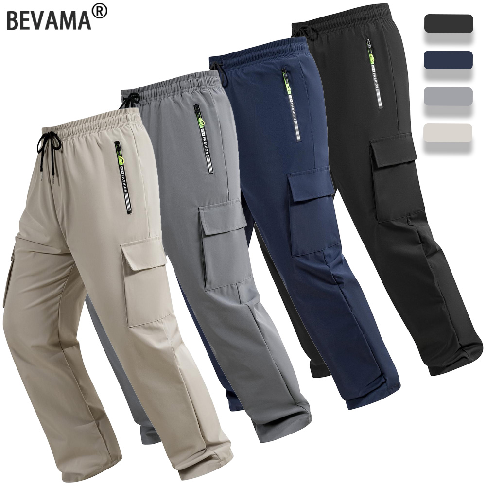 ربيع الخريف الرجال السراويل ال - مراجعة Cargo Jogger Pants وسعره