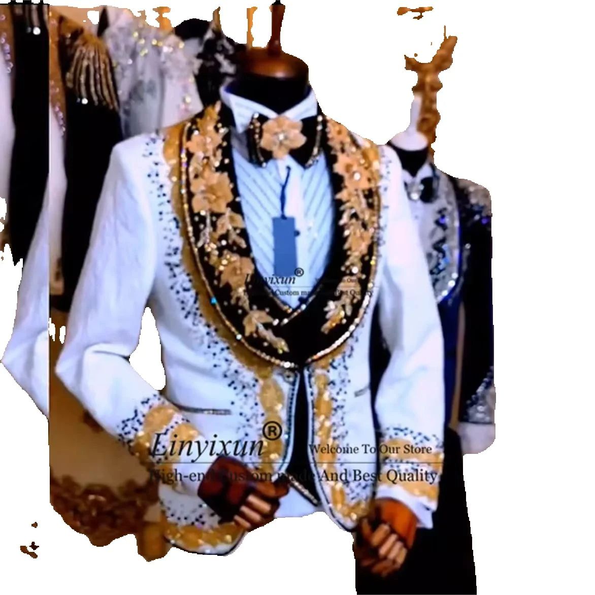 أنيقة تصميم الماس الرجال الدعا - مراجعة Mens Fashion Trajes وسعره