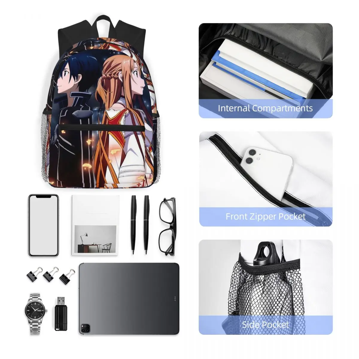حقيبة ظهر مدرسية من Sword Art  - مراجعة Men'S Fashion Online وسعره