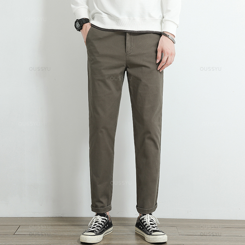 بنطلون كاجوال رجالي خاكي لخريف - مراجعة Men'S Fashion Khaki Pants وسعره