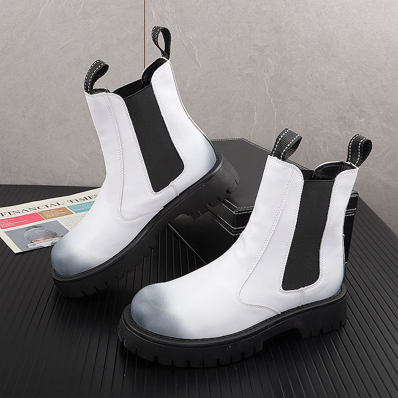 أحذية رجالية فاخرة من الجلد ال - مراجعة Chelsea Boots Men وسعره