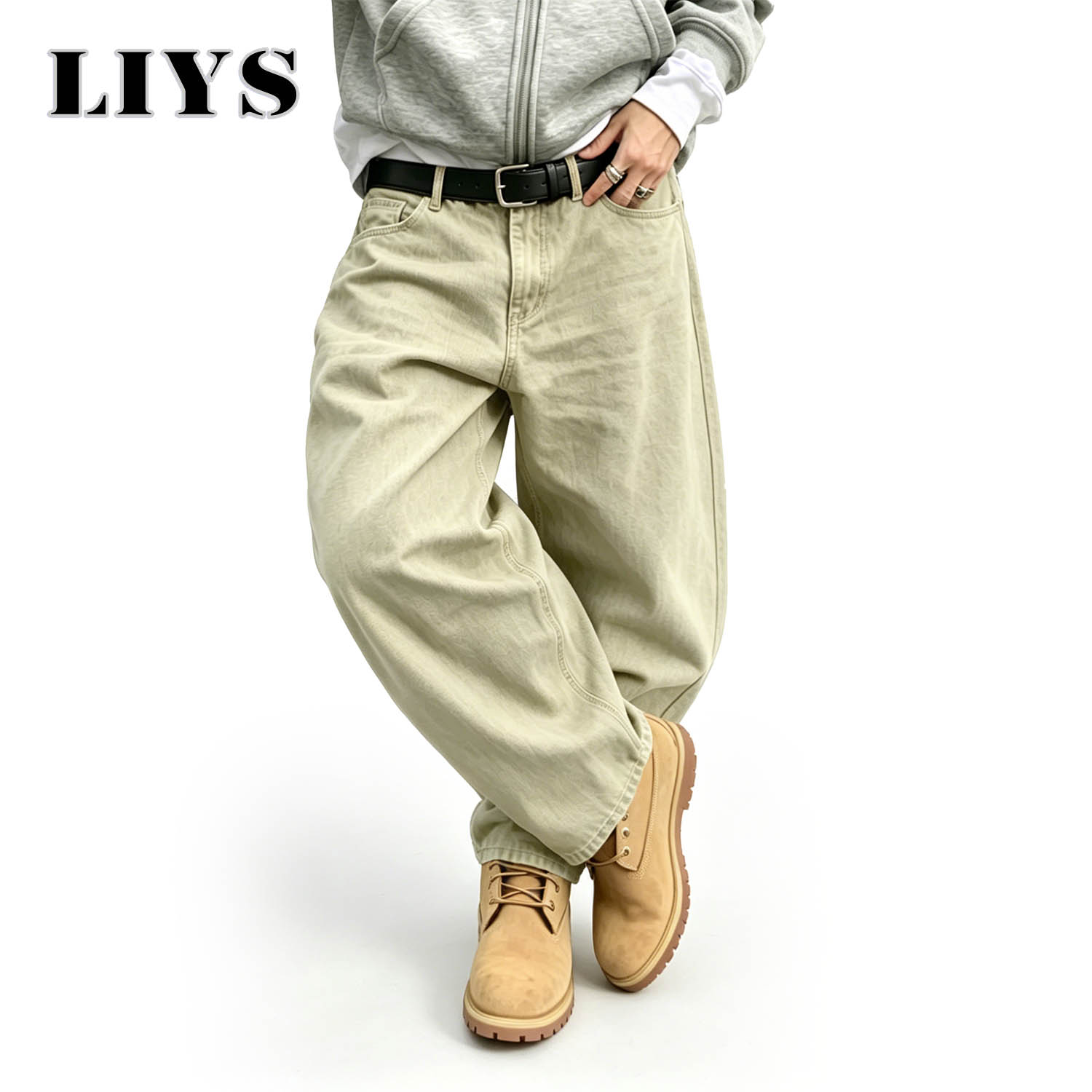 بنطلون جينز رجالي LIYS بتصميم  - مراجعة Men'S Fashion Khaki Pants وسعره