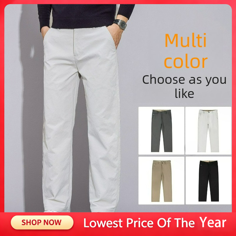 بنطلون رجالي كاجوال للعمل، لون - مراجعة Men'S Fashion Khaki Pants وسعره