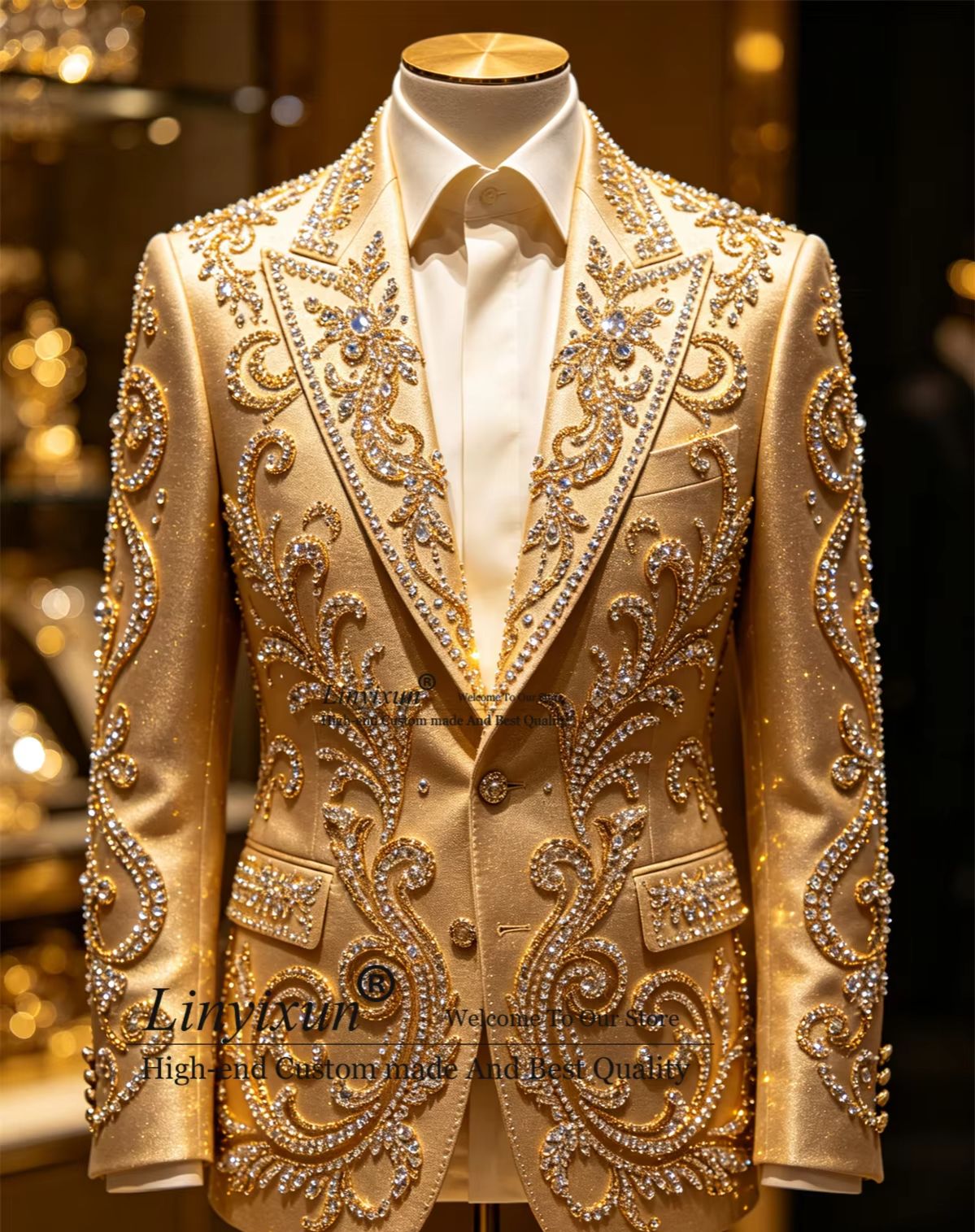 بدلات رجالية فاخرة من الكريستا - مراجعة Mens Fashion Trajes وسعره