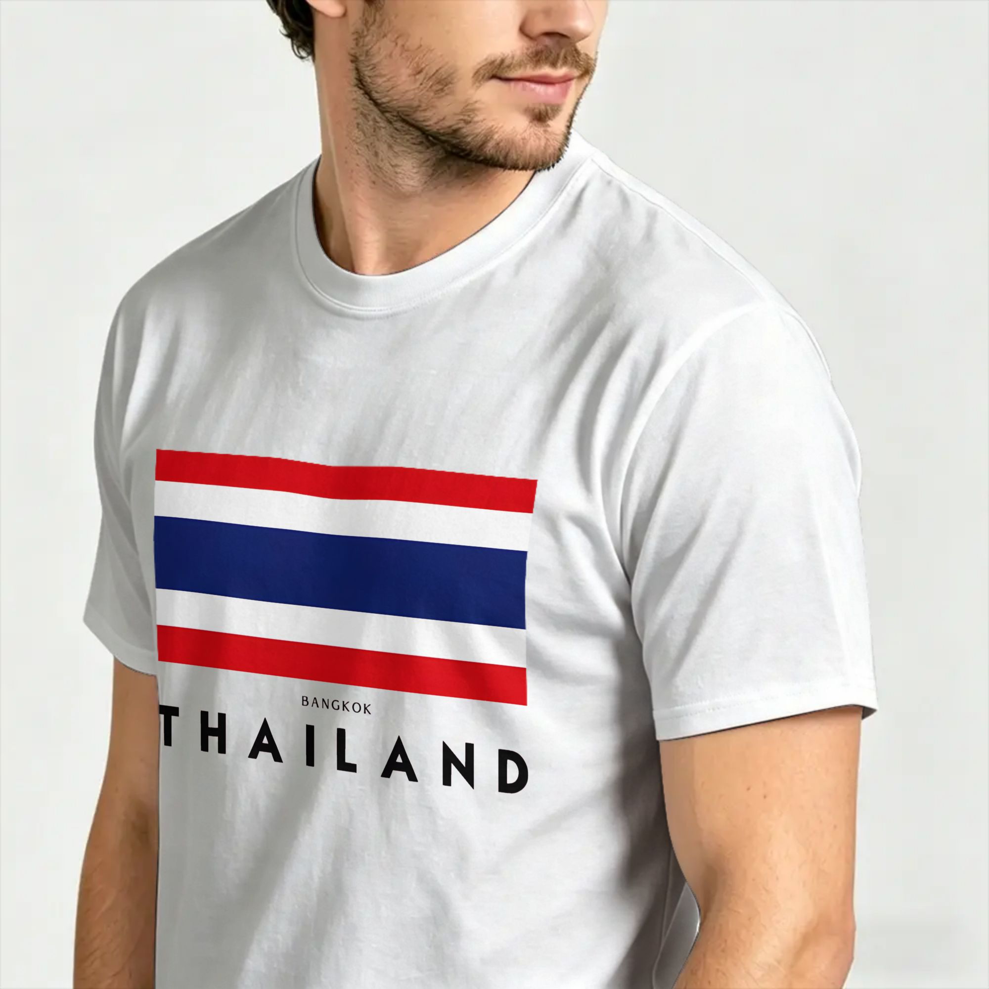 تي شيرت ستريت وير صيفي بتصميم  - مراجعة Mens Fashion Bangkok وسعره