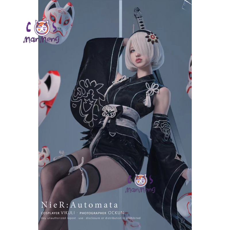 النوع B YoRHa رقم. 2 Game Nier - مراجعة Mens Fashion Dress وسعره