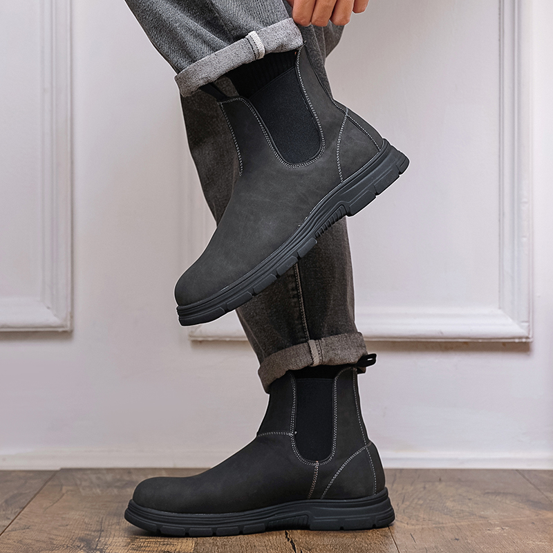 أحذية رجالية عالية الساق بنعل  - مراجعة Chelsea Boots Men وسعره